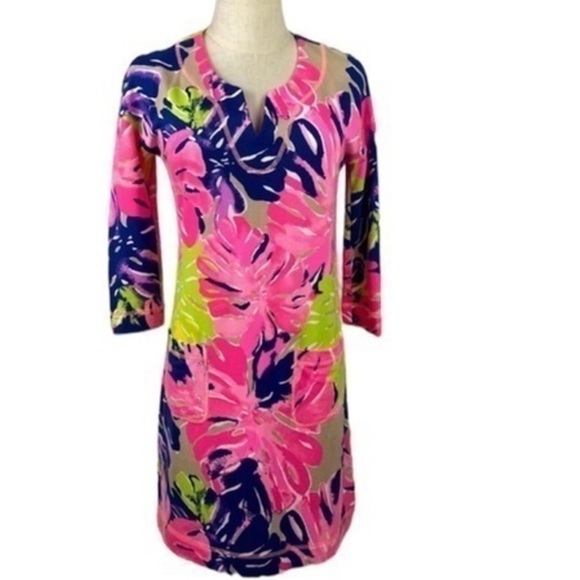 Lily Pulitzer - UPF 50 + Joyce Dress in Multi under the Canopy SZ L